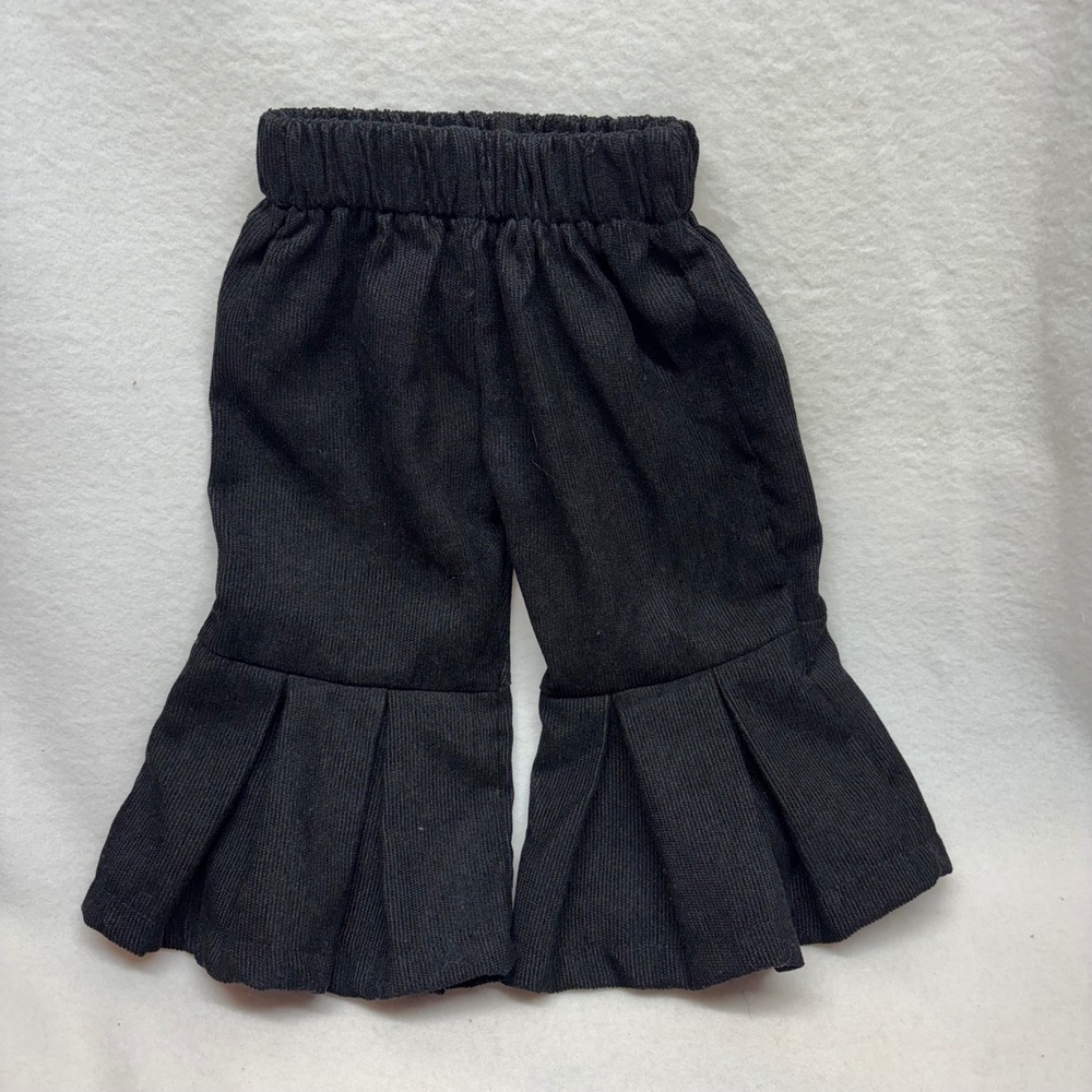 Black‎ Corduroy Flared Bell Bottom Pants Baby Toddler Size 0-3 Months